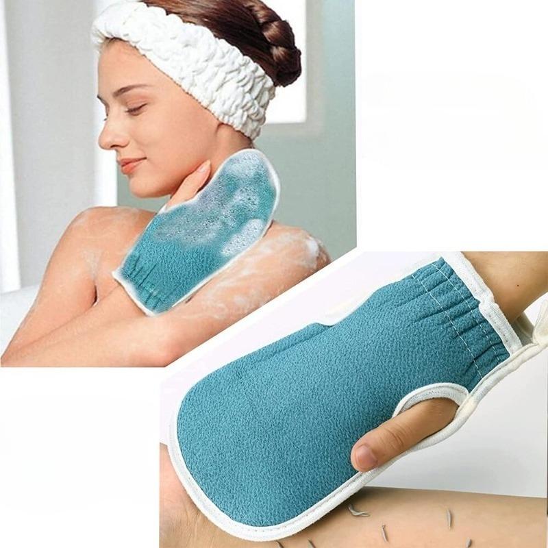 3PCS/set Exfoliating Bath Towel Body Scrubber Exfoliating Gloves Back Scrubber Dead Skin Remover Bathroom Massager Accessories