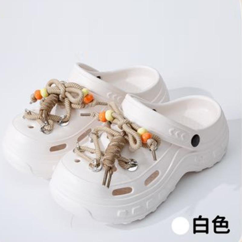 New thick-soled slippers women wear non-slip and wear-resistant cute cartoon eva slippers hole shoes wholesale