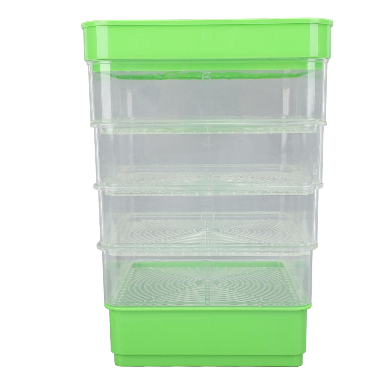 

Штабелируемый набор проращивателя 4 яруса Компактный Многоцелевой поддон для выращивания микрозелени и ростков фасоли Type 1