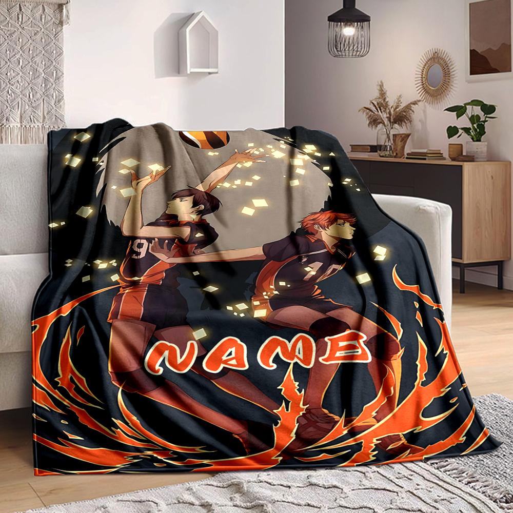 Individuelles 1 Stück Haikyuu!! Teamgeist Decke, Weiche und Bequeme Decke, Lässig Warm, Camping Reise Decke, Geburtstagsgeschenk Q91280