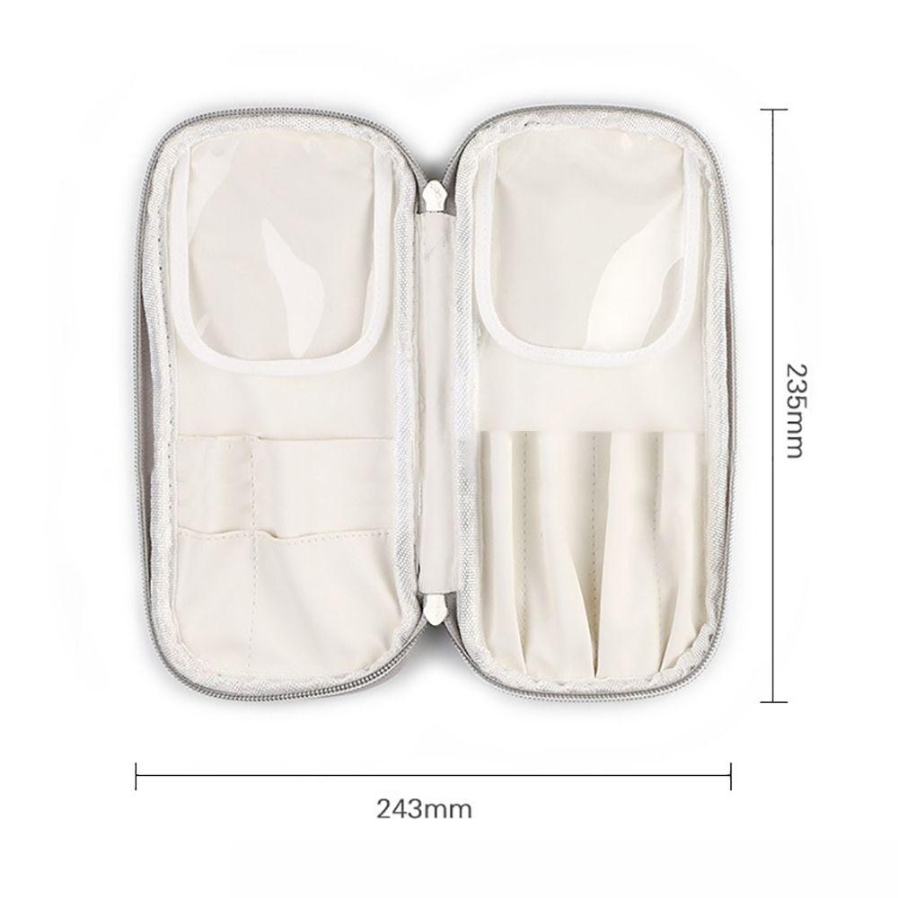 Durable PU Leather Makeup Brush Bag Waterproof Portable Makeup Brush Case Travel Organizer Dust-proof Cosmetic Bag