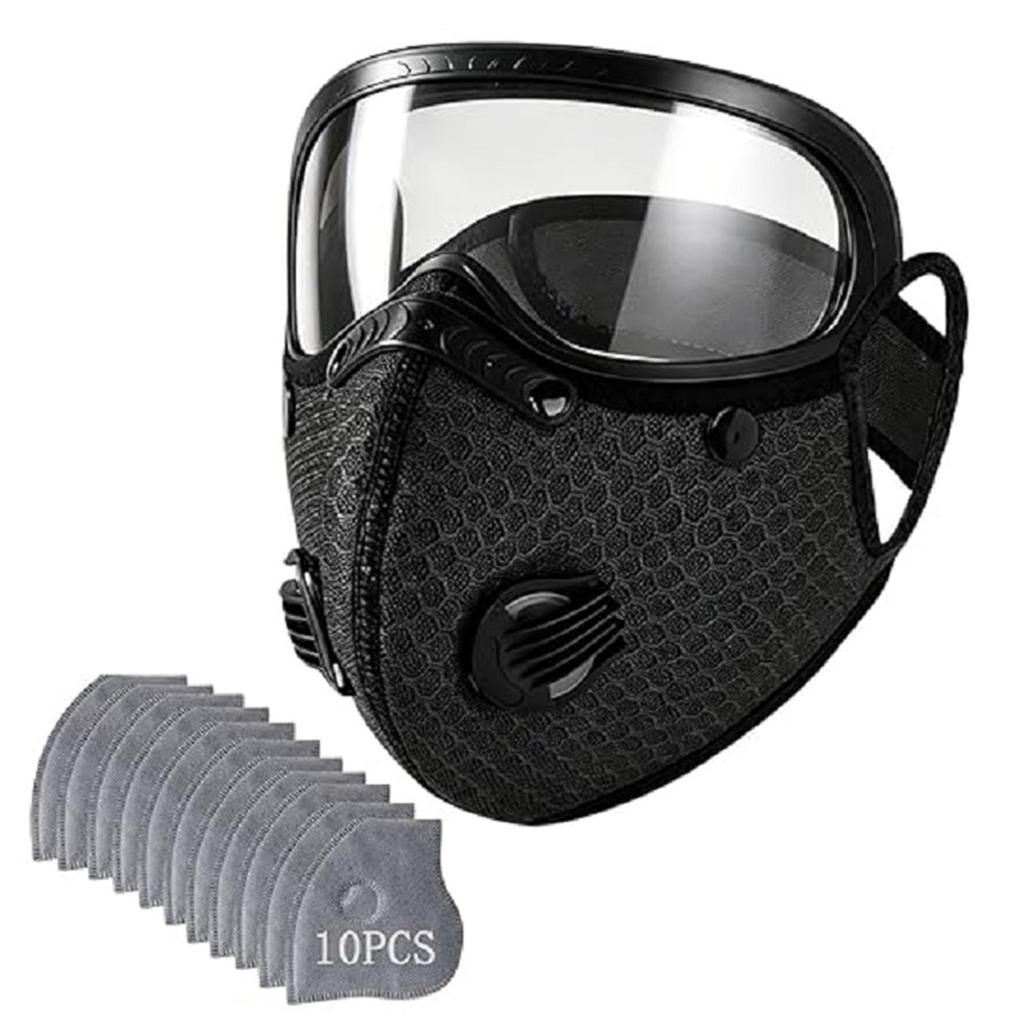 Breathable Dust Masks Dustproof Adjustable Respirator Mask Protective Cycling Facemask for Outdoor Commuting Dust Protection