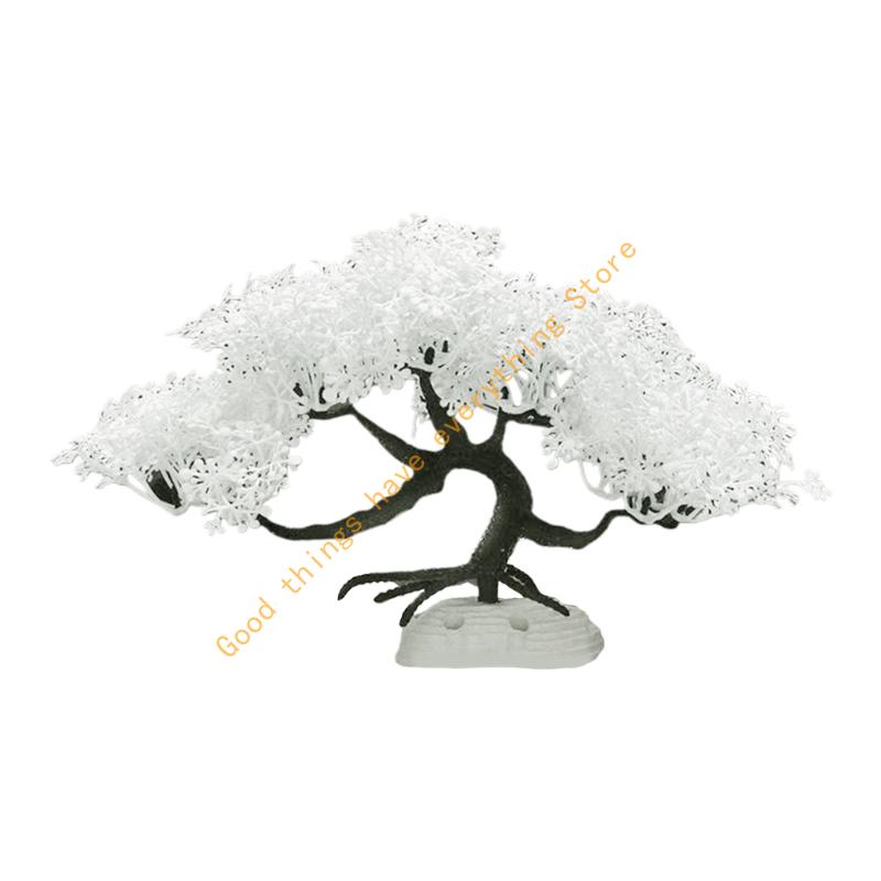 Water Plant Aquarium Accessory Life Like Pine Tree Figure Underwater Scene Landscape For Home Office Fishtanks Decors 55KF