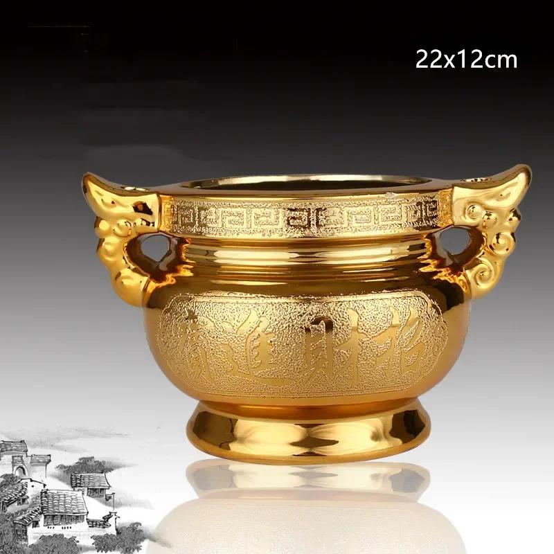 Keramika, bůh bohatství, ozdoby na kadidlo, Buddhova síň uctívání, doplňky, tradiční buddhistické dekorace