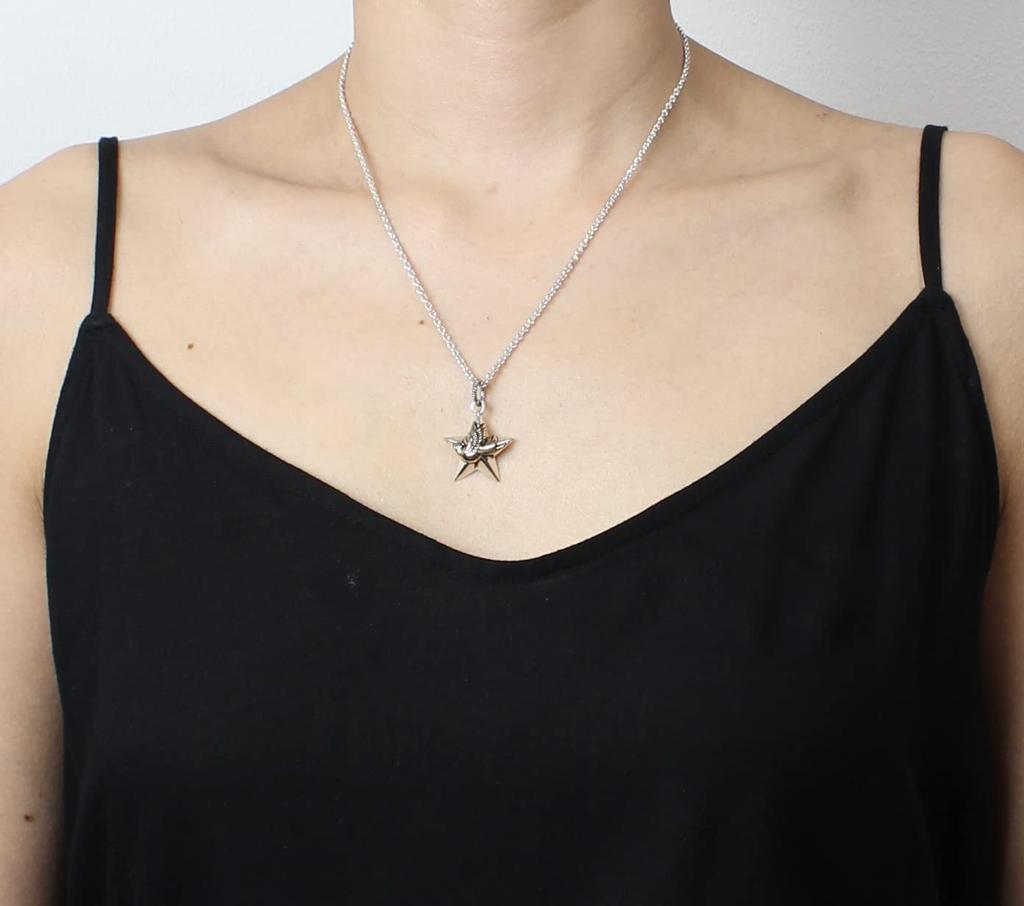 Good Vibrations Swallow Star Pendant
