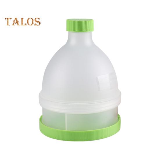 Proteinpulverbecher, Pillendose, 70 ml, auslaufsicherer Proteinpulverbehälter, Trichterdesign, tragbarer Ergänzungsbecher für Workout und Reisen