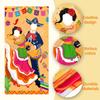 1 Pc Cinco De Mayo Fiesta Couple Photo Door Banner For Party Supplies, Mexican Photography Backdrop Decoration, Mexican Theme