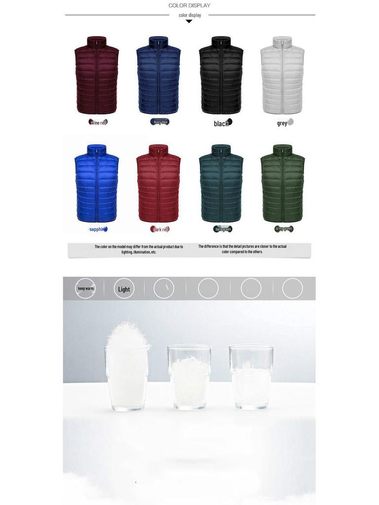 2024 Men's Lightweight Down Vest - Autumn/Winter Edition