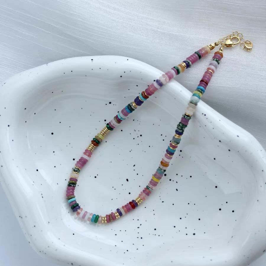 Summer Secret Garden Rainbow Guardian Necklace: Vibrant, Non-fading, Light Luxury European Style for Women