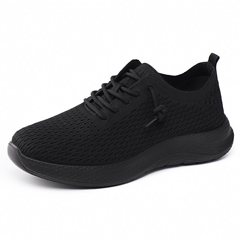 

Men s Casual Athletic Sneakers Anti-Slip Walking Shoes for Male Breathable Knitted Running Sneakers Lightweight Comfort Lace-Up Workout Tennis Shoes 39