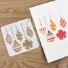 8 Stück/Set Weihnachts-Schablonen Wandmalerei Scrapbook Schablone Prägealbum Papierkarten Vorlagen DIY Geschenk Basteln Heimdekoration