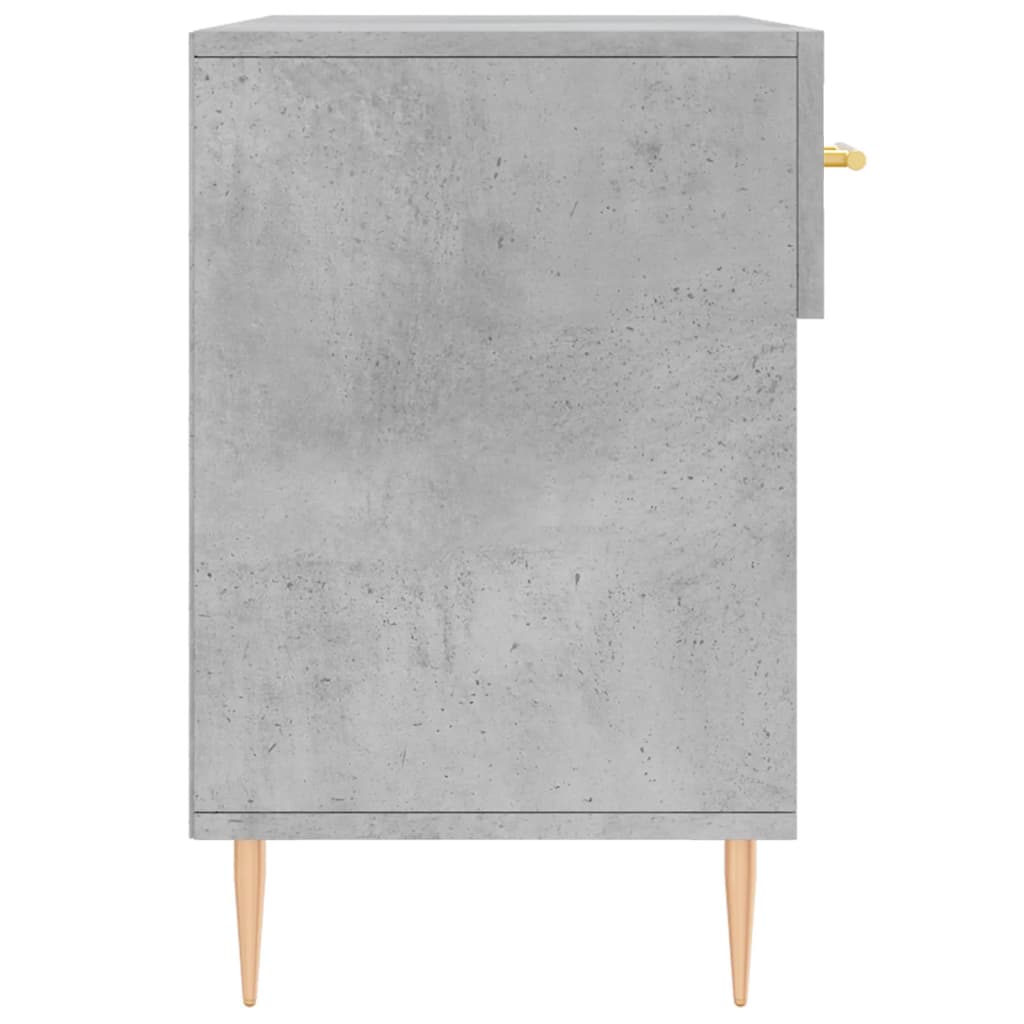 Shoe Bench Concrete Grey 102 X 35 X 55 Cm Particleboard