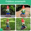 Micro Middle Finger Gnome Statue 3D Drunk Gnome Statue Mini Resin Doll Garden Decoration Resin Garden Figurines Garden Gnomes