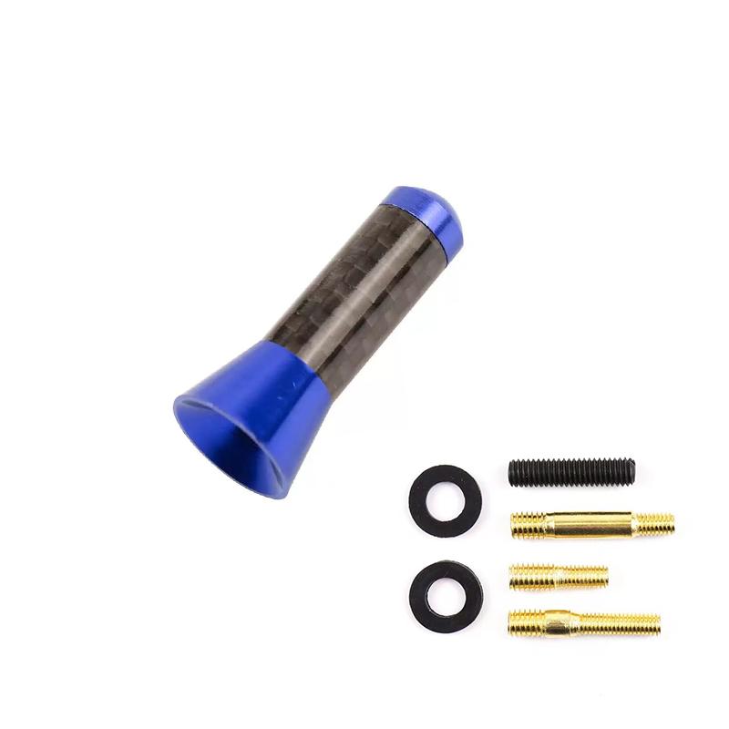 Brand New Carbon Fiber Screw Metal Short Stubby Mast Antenna Car Styling Roof Antenna Enhanced Signal For Benz Car Accessories