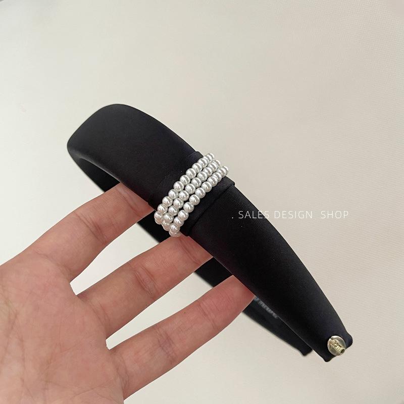 Элегантная Широкополая Повязка на Голову с Жемчугом: Стильный, универсальный и роскошный женский аксессуар