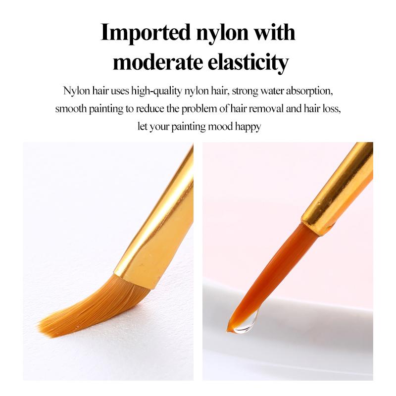 Giorgione Nylon Brushes Watercolor/Gouache/Acrylic/Oil Painting Brush Round Pointed Paint Pen Different Shapes Brush Art Supply