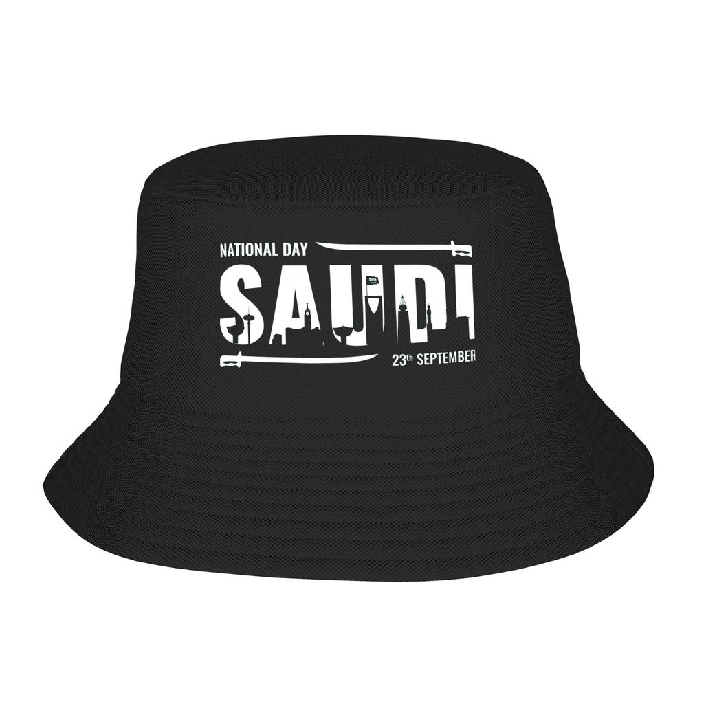 Kingdom Of Saudi Arabia Saudi national day Bucket Hats for Girl Beach September Bob Hats for Hiking Caps