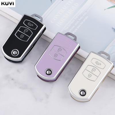 New TPU Car Key Case Cover Shell For Mazda 3 5 6 Series M6 RX8 MX5 2 3 Buttons Flip Key Protector Fob Bag Accessories