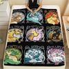 Pokemon Characters Print Flannel Blanket,High Quality Comfortable for All Seasons,Home Decor,Warmth and Comfort,Perfect for Christmas Gifts