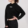 (WMNS) PUMA Logo Short Hoodie 'Black' Women's 579612-01