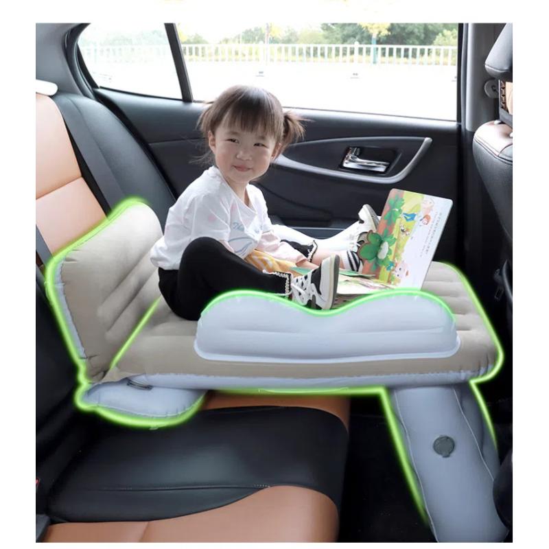 Aufblasbares Bett fürs Auto, Reisebett fürs Flugzeug, tragbares aufblasbares Bett für Hochgeschwindigkeitszüge, Beflockte Matratze aus PVC