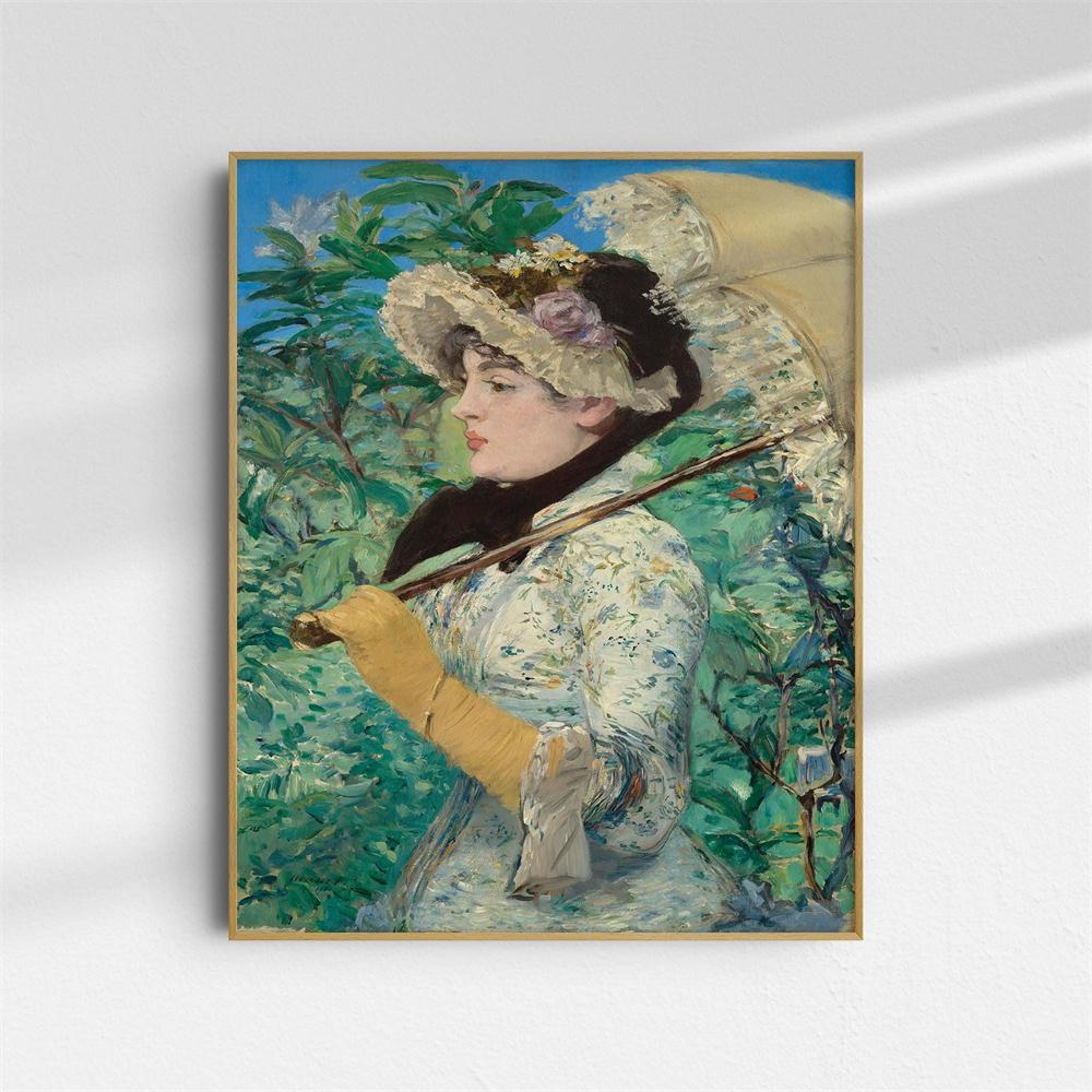 Vintage Modern Midcentury Portrait Poster Oil Painting Print Modern Abstract Art Print With People Canvas Painting Cubism Print 21X30CMNo Framed