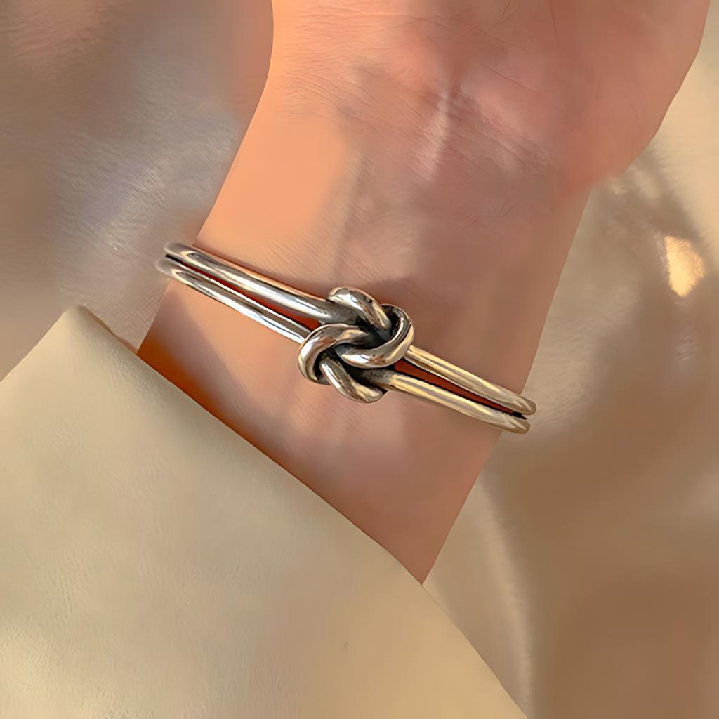 PANJBJ 925 Sterling Silver Feather Adjustable Couple Bangle Gothic Punk Design Women Jewelry Gift Lucky Bracelet Dropshipping