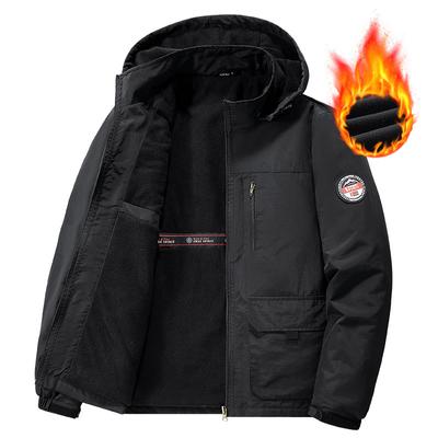 Casaco masculino de inverno, jaqueta de algodão de veludo plus size de outono e inverno, jaqueta de algodão para roupas de inverno