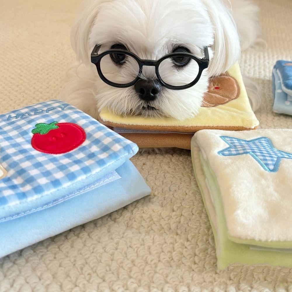 Wallets Shape Plush Dog Toys Foldable Pet Hide and Seek Toys Dog Hiding Food Toys  Relieve Boredom