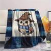 1 Peça Manta de Flanela com Estampa de Desenho Animado, Alta Qualidade Confortável para Todas as Estações, Decoração de Casa, Calor e Conforto, Perfeita para Presente de Natal Aniversário