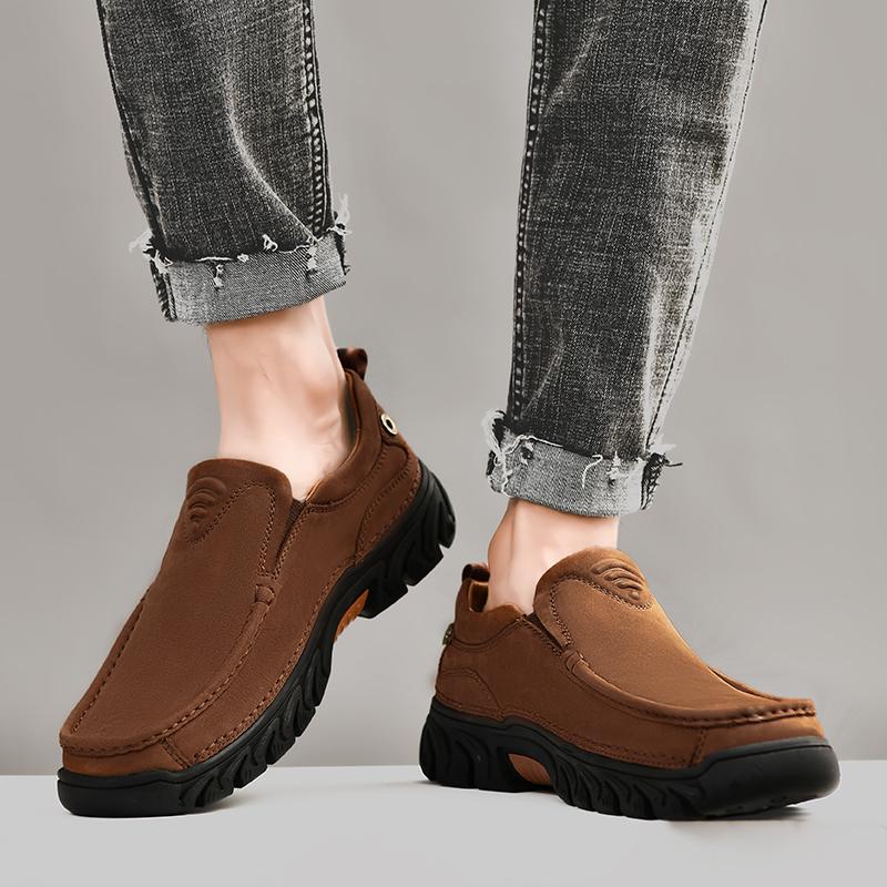 Mocasini de modă din piele naturală, cusături, exterior, casual, mocasini de modă, mocasini pentru bărbați, pantofi cu platformă de înaltă calitate, pantofi de primăvară-toamnă pentru bărbați