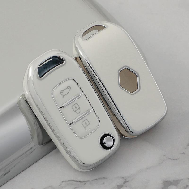 Dongfeng Renault Key Cover for 18/22 Models: Koleos, Kadjar, eNuo, Binna - Car Key Shell & Buckle
