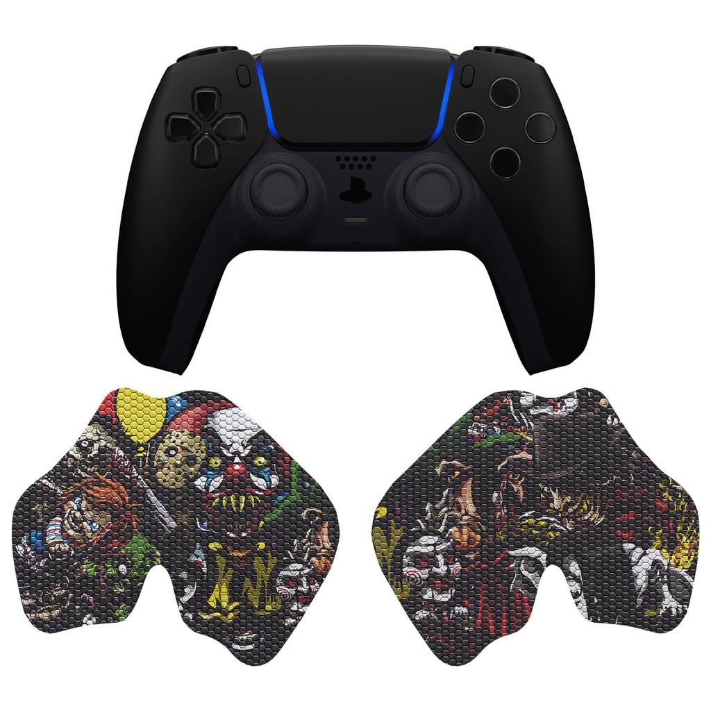 eXtremeRate PlayVital Grip for PS5 Professional Textured Soft Rubber Pad Handle Grip Sticker for PS5 Controller Non-Slip Sweat-Absorbent Controller,