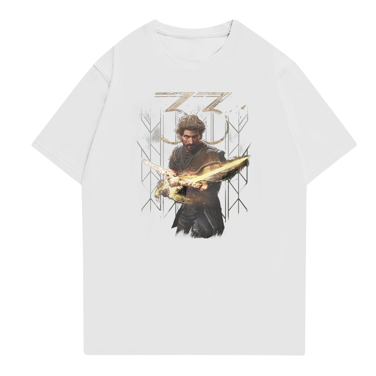 

Модные топы Aldult с круглым вырезом и коротким рукавом для работы, принтованные топы для лета XL белый