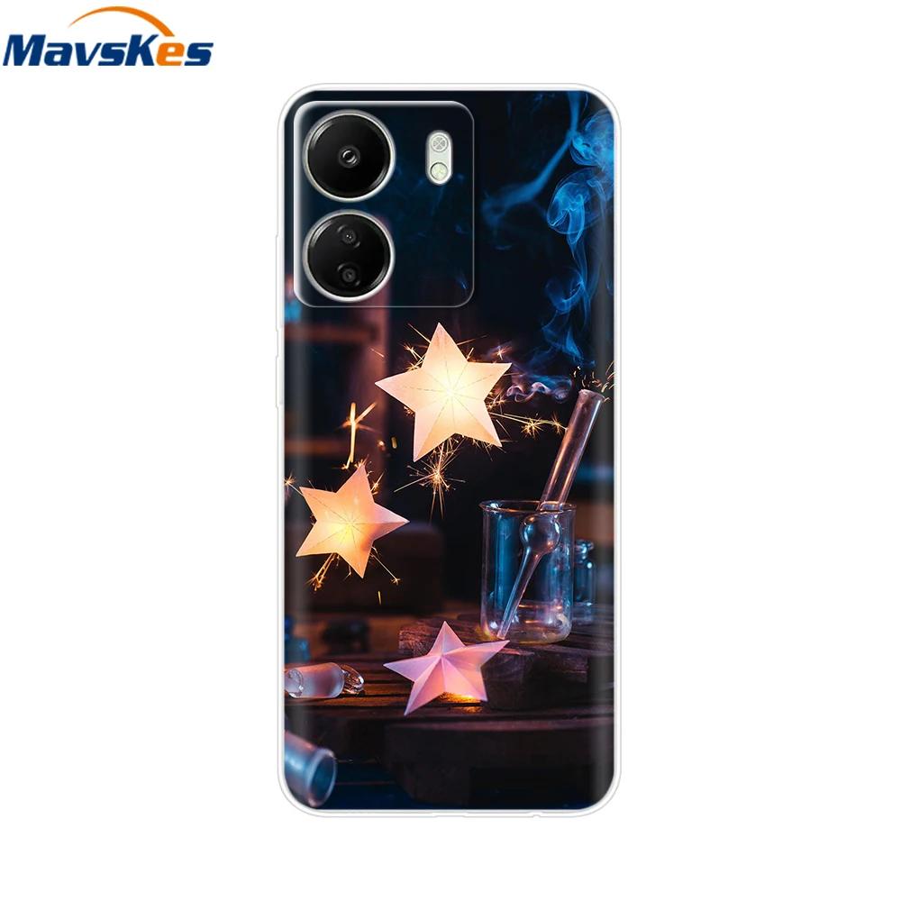 For Xiaomi Poco C65 Cases For Xiaomi Poco C65 Fashion Clear Soft Silicone Phone Cases TPU Fundas for PocoC65 c 65 Coque Bumper