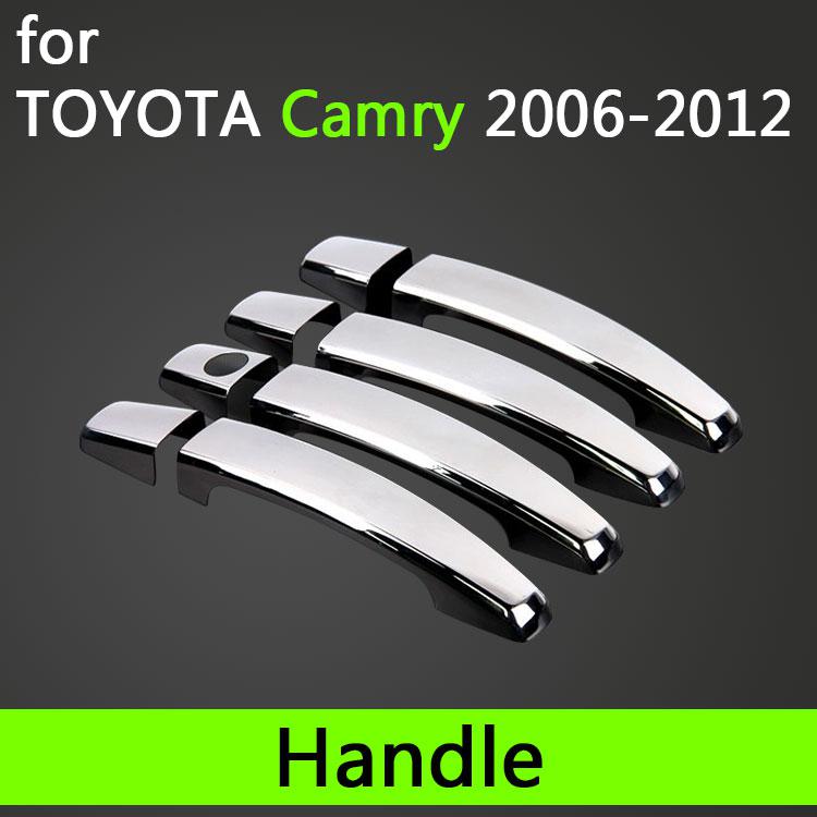 For Toyota Camry 2006-2011 Luxurious Chrome Door Handle Covers Accessories Stickers Car Styling 2007 2008 2009 2010 Aurion XV40