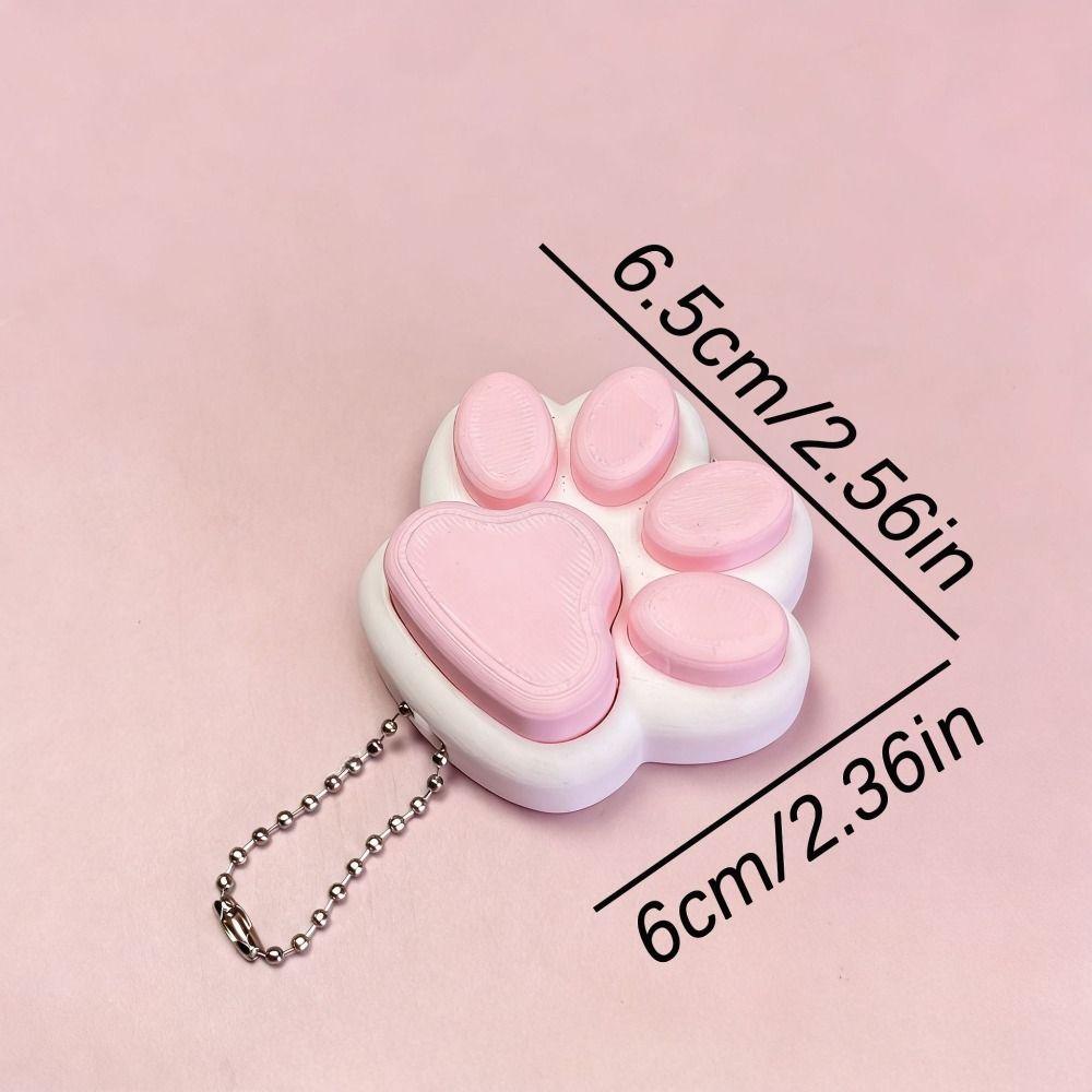 Relief Stress Cat Paw Press Toy Cat's Paw Shape Bag Charm Funny Pinch Toy  Gift Giving