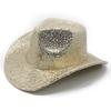 Party Gala Ball Show Cowboy Hat Festival Hat Wool Sequins Cool Jazz Top Hat
