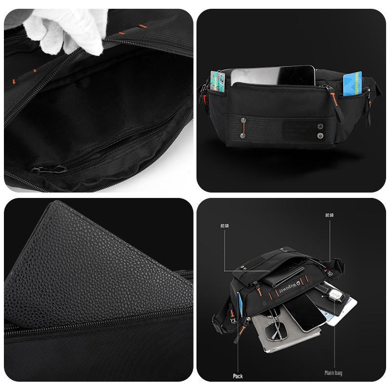 WEPOWER Outdoor Waterproof Crossbody Waist Bag for Travel, Running, Cycling, and Commuting