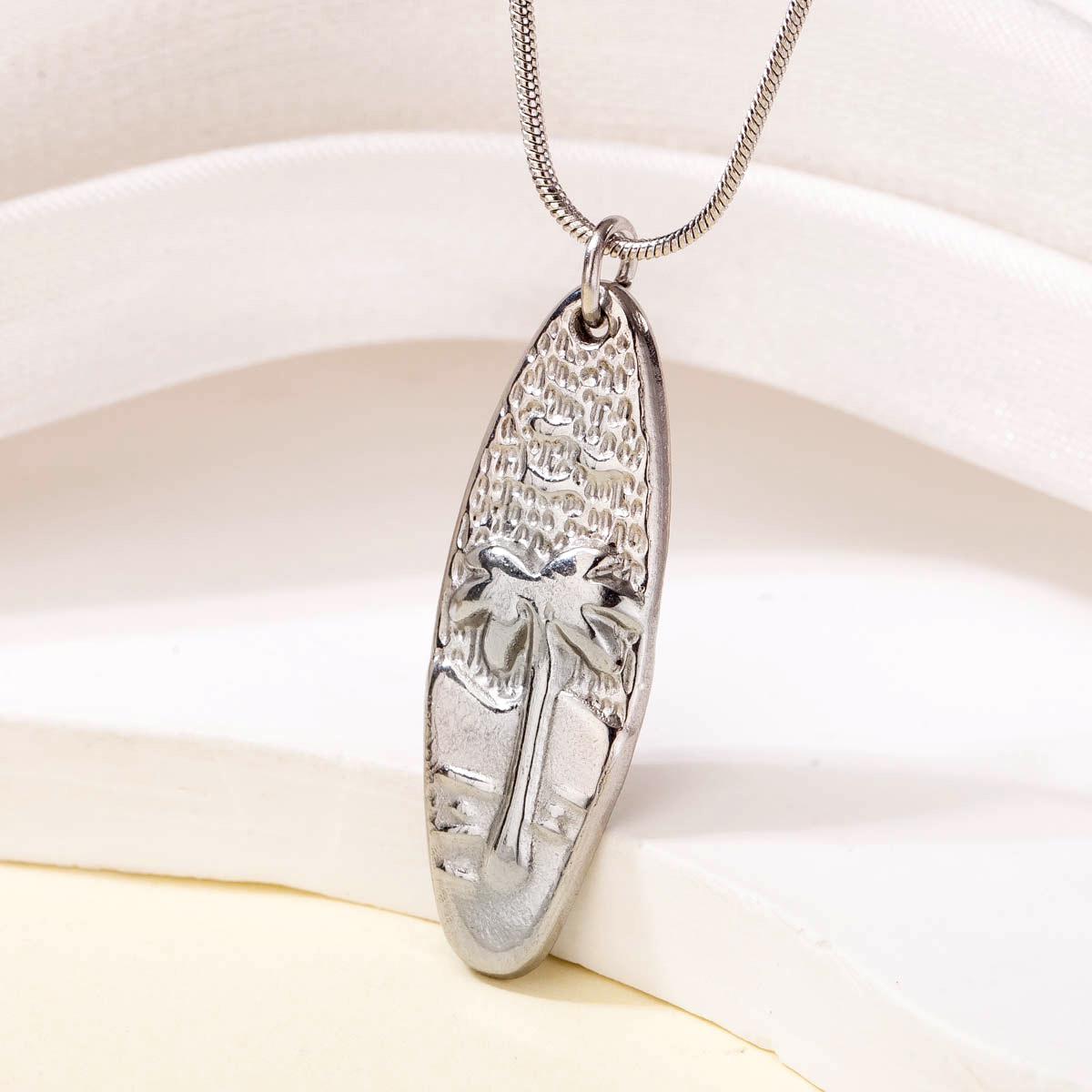 

Бижутерия TOHM: Унисекс Ожерелье с подвеской в виде кокосовой пальмы из нержавеющей стали