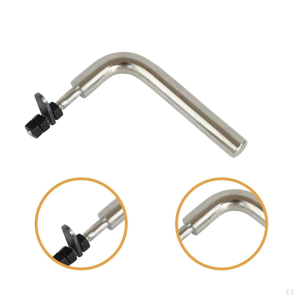 Replacement Fireplace Door Handle Repair Parts Easy to Install Heat Resistant Stainless Steel