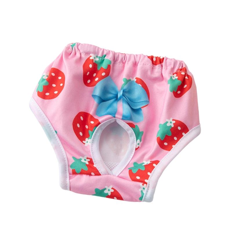 Dog Diaper Breathable Dress Female Pants Panties Shorts Reusable Doggies Period Diaper Incontinence Washable