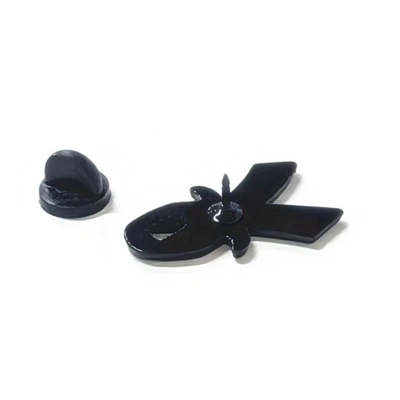Friendly Blue Ribbon Brooch Pin Lightweight Secure Design For Casual Formal