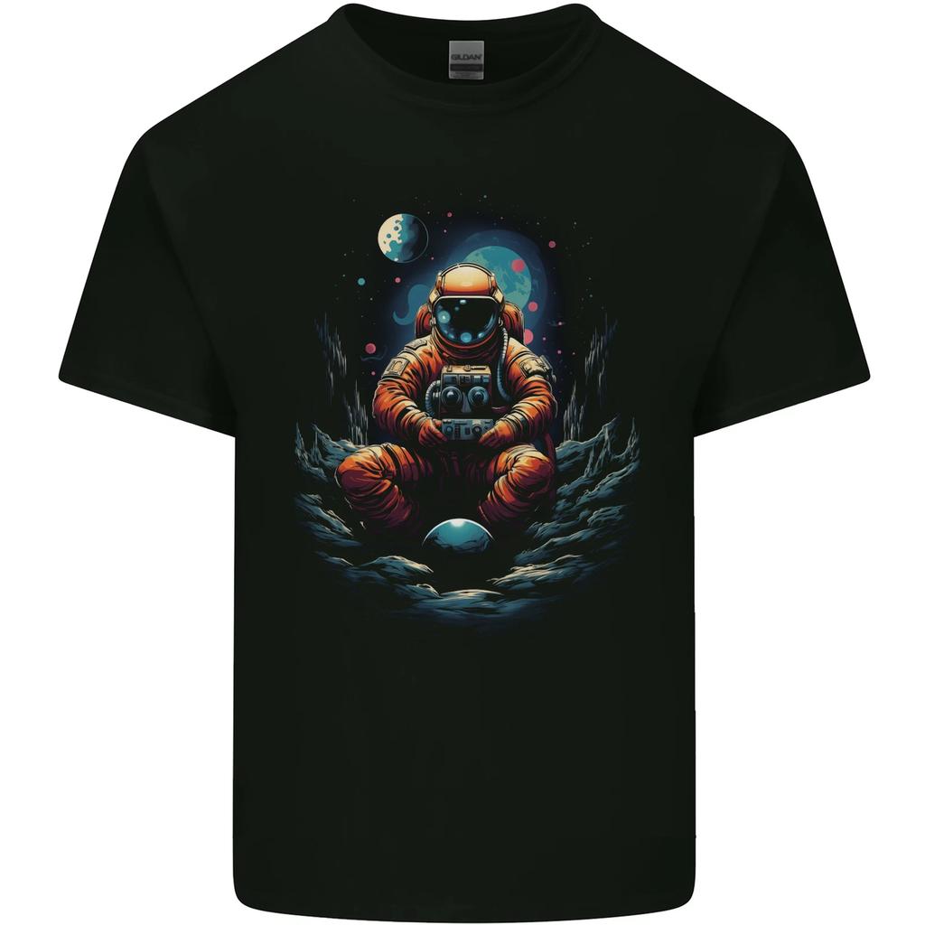Astronaut Gamer Fantasy Gaming Planets Space Kids T-Shirt Childrens
