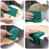 Reusable Green Scrub Sponge Dual Sided Kitchen Sponge Heavy Duty Oil Removal Scratch Free Dishwashing Pot Cleaning Eco Friendly