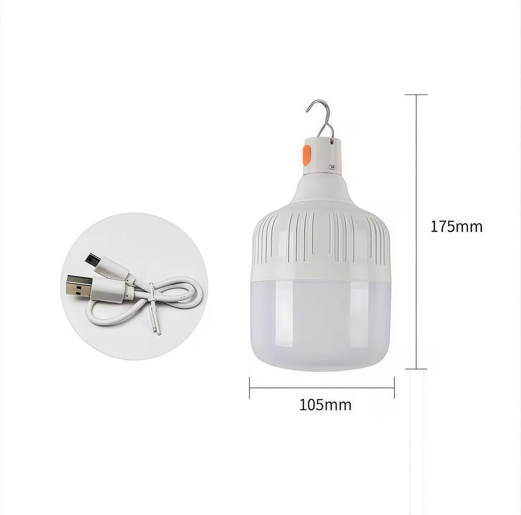 Super Bright, Energy-Saving Wireless Outdoor Bulb for Night Markets & Emergency Lighting