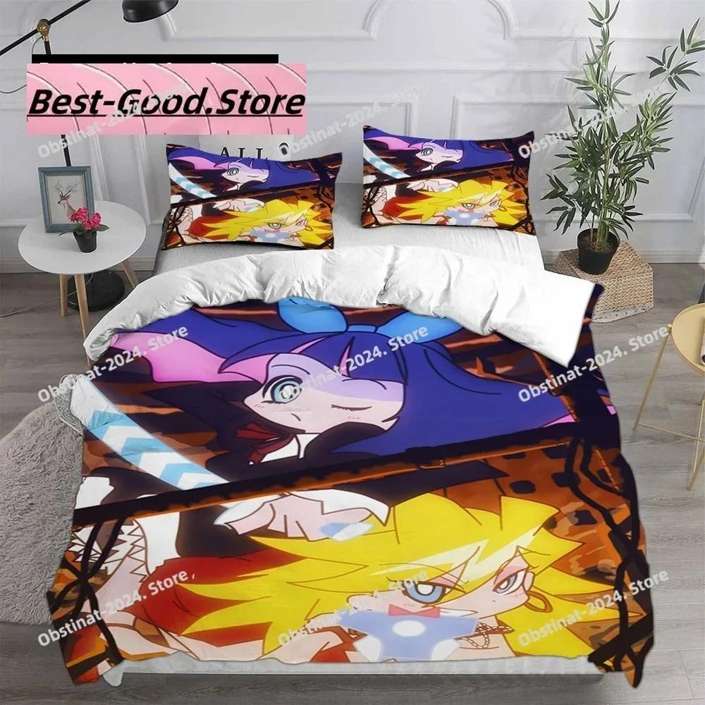 Cartoon Panty & Stocking with Garterbelt Bedding Set Single Twin Full Queen King Size Bed Set Adult Kid Bedroom Duvet Cover Sets