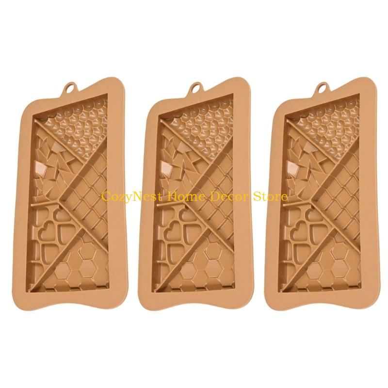 92MF Silicone Chocolate Fondant Molds Cocoa Pods/Heart/Puzzle Bakeware Nonstick Dessert Silicone Baking Tool
