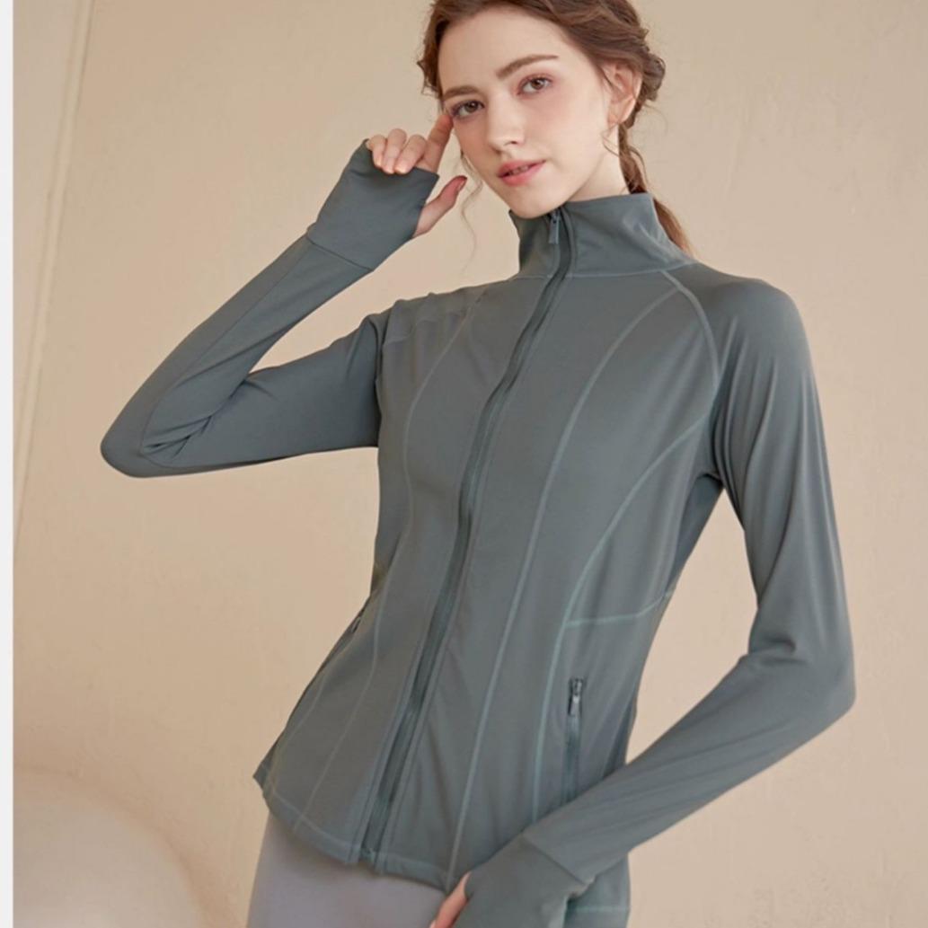 

Women s Slim Fit Zipper Yoga Jacket – Long Sleeve Sports Top for Running, Cycling, Fitness (Autumn/Winter) M чорний