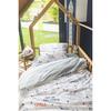 Parure de couette "Barbotine/California//Galaxie/Lola" toutes dimensions Réversible l'Effet Papillon - 140x200 - Blanc
